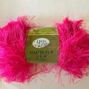 Yarn Bee Neon Pink Haute Fur Yarn
